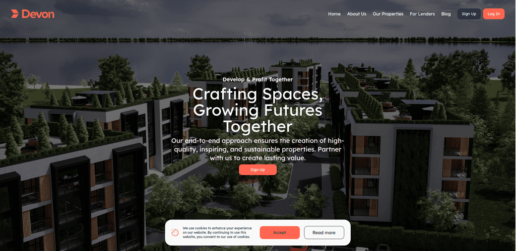 Devon — Fullstack development project preview