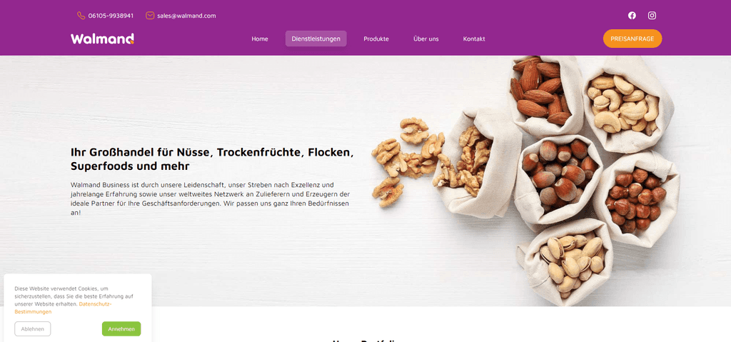 Walmand — Front-end project preview